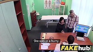 doctor and nurse team up on patient