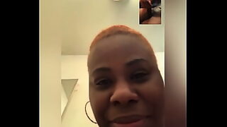 the big black dick makes a black ebony slut so scared it wont fit her pussy